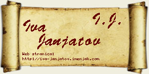 Iva Janjatov vizit kartica
